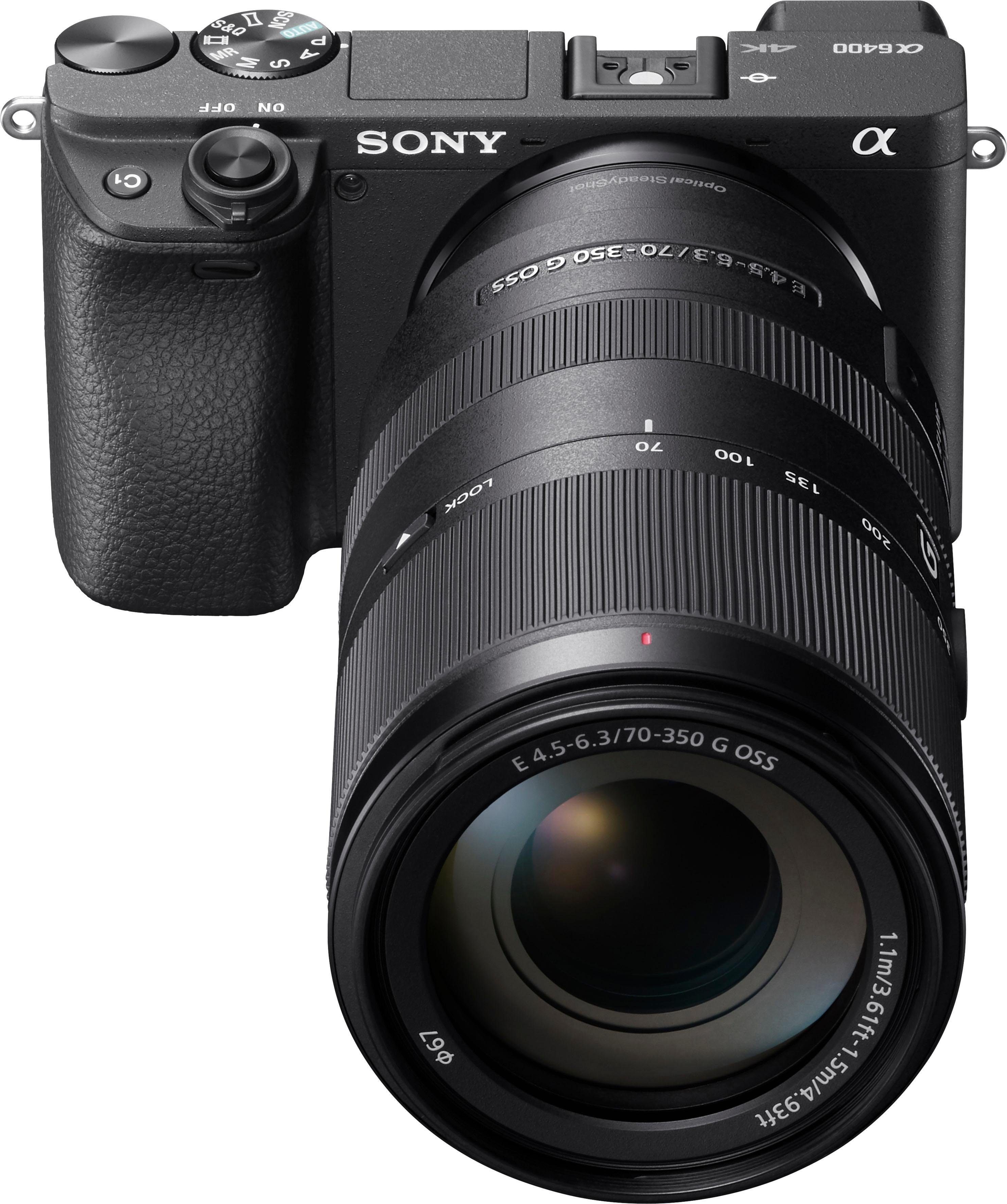 Sony SEL-70350G E-Mount Super-Telezoom Objektiv, (E 70-350mm F4.5-6.3 G, OSS, APS-C)