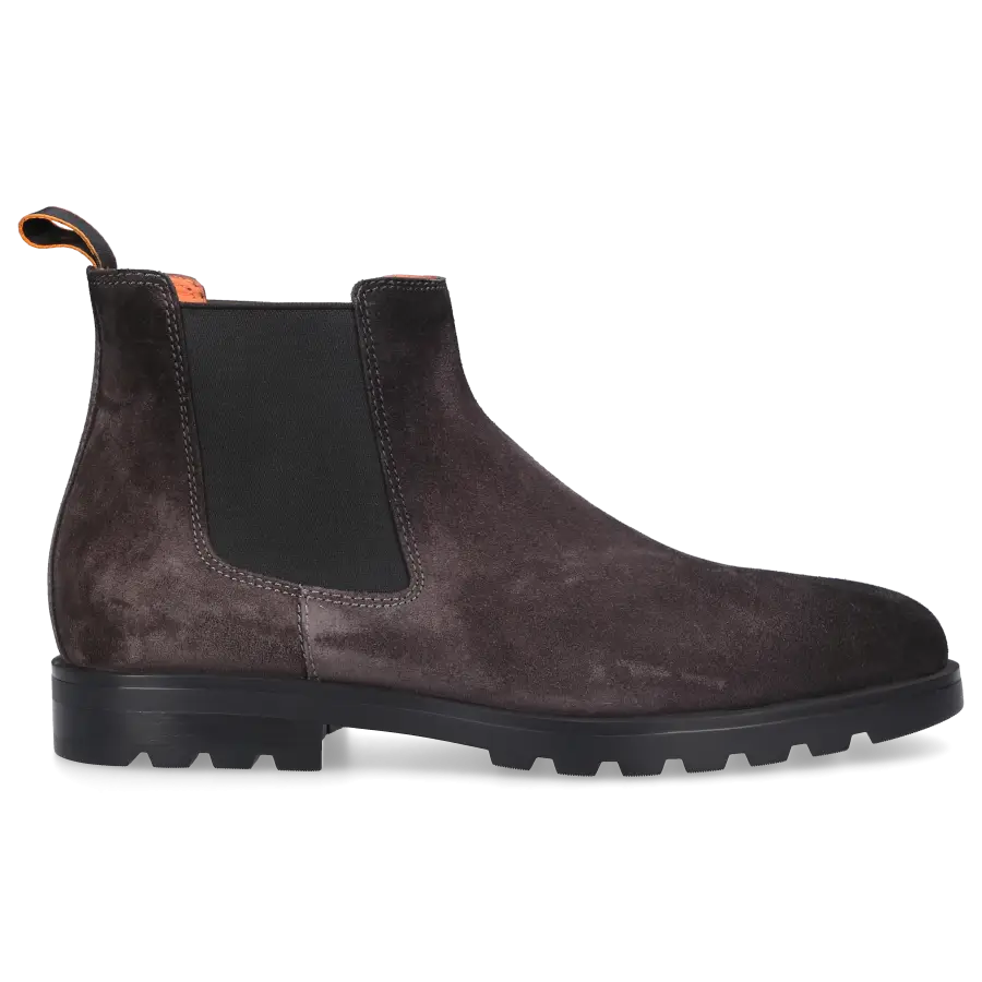 Santoni - Chelsea Boots 18588 Veloursleder - grau