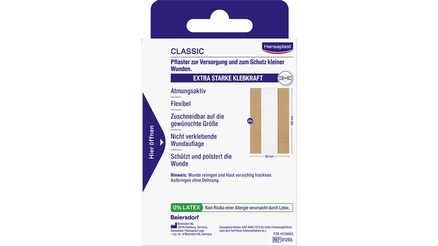 Hansaplast Classic Pflaster 2 m