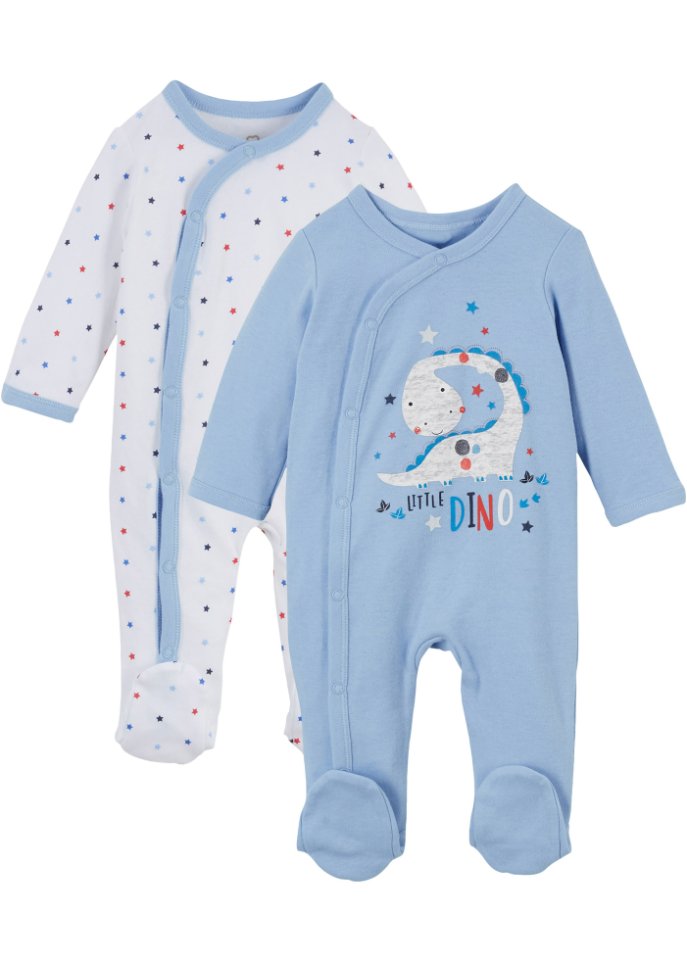 Baby Strampler (2er-Pack) Bio-Baumwolle
