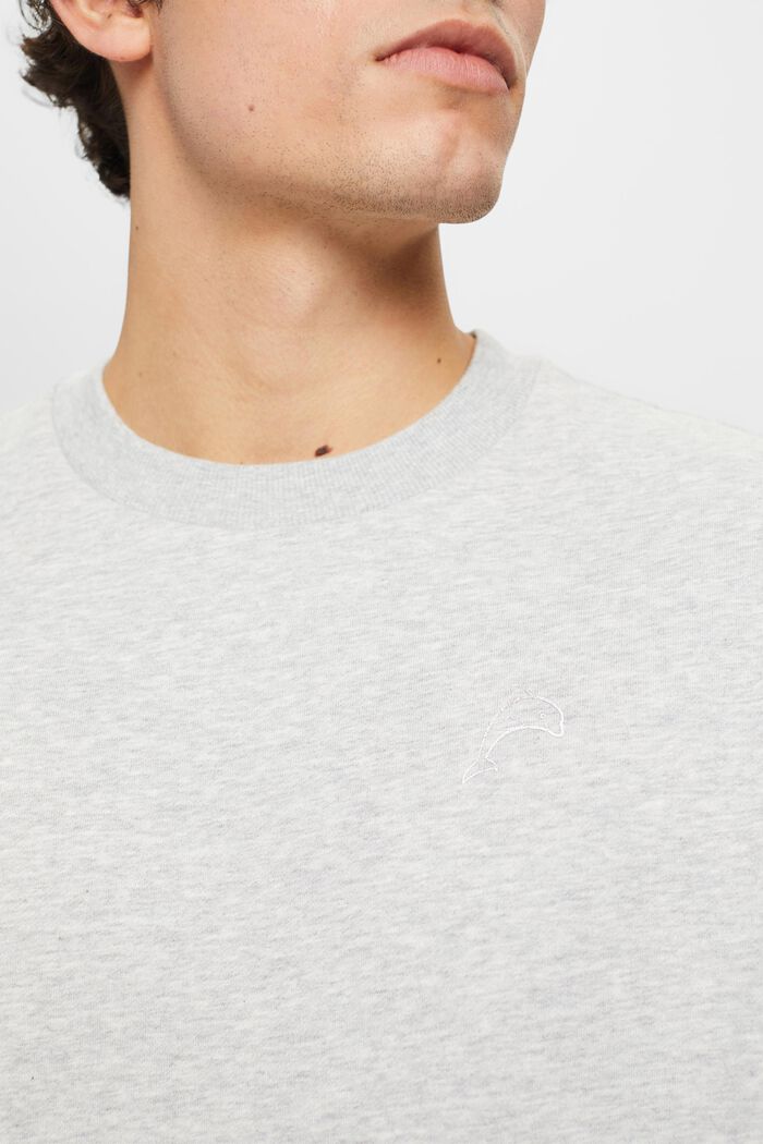 Sweatshirt mit kleinem Delfinprint