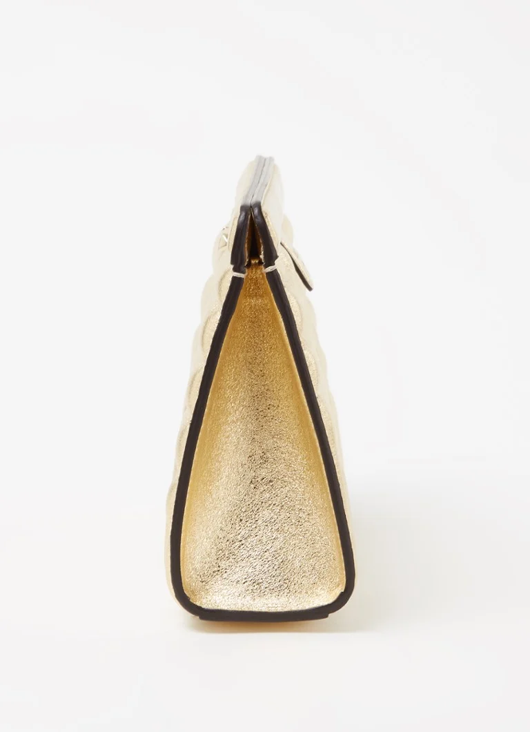 Jimmy Choo Varenne Avenue clutch laget av quiltet skinn med metallisk finish
