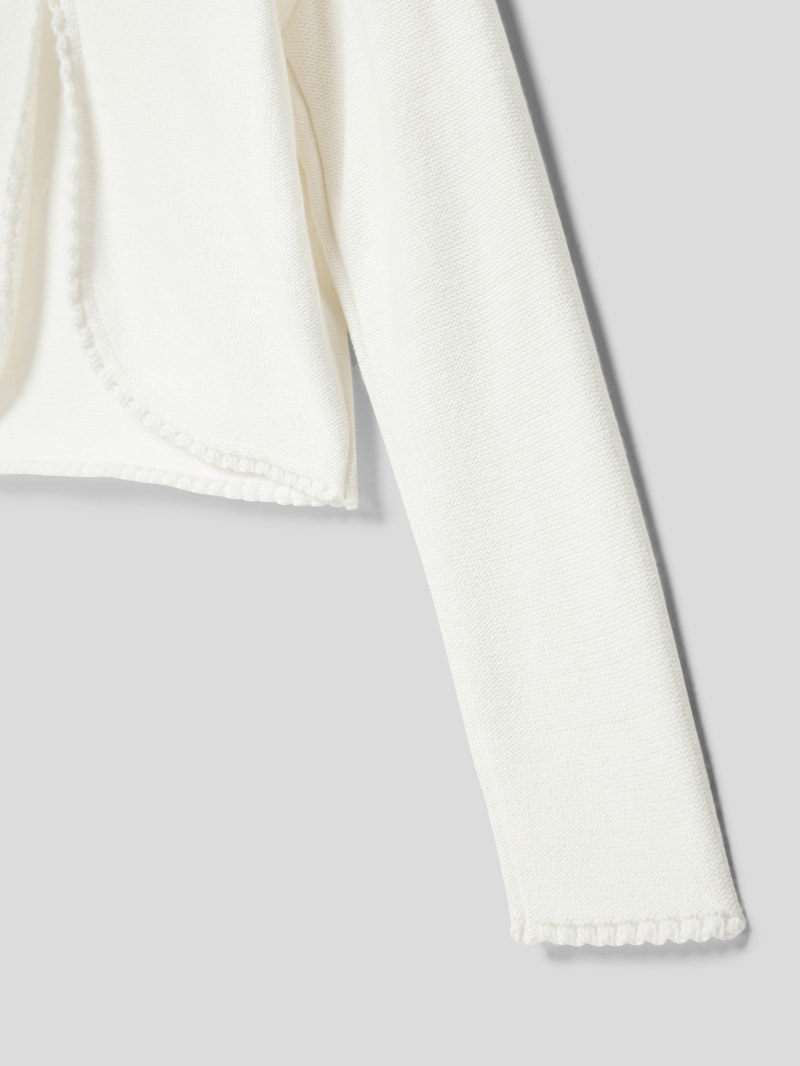Bolero in Strick-Optik in ecru