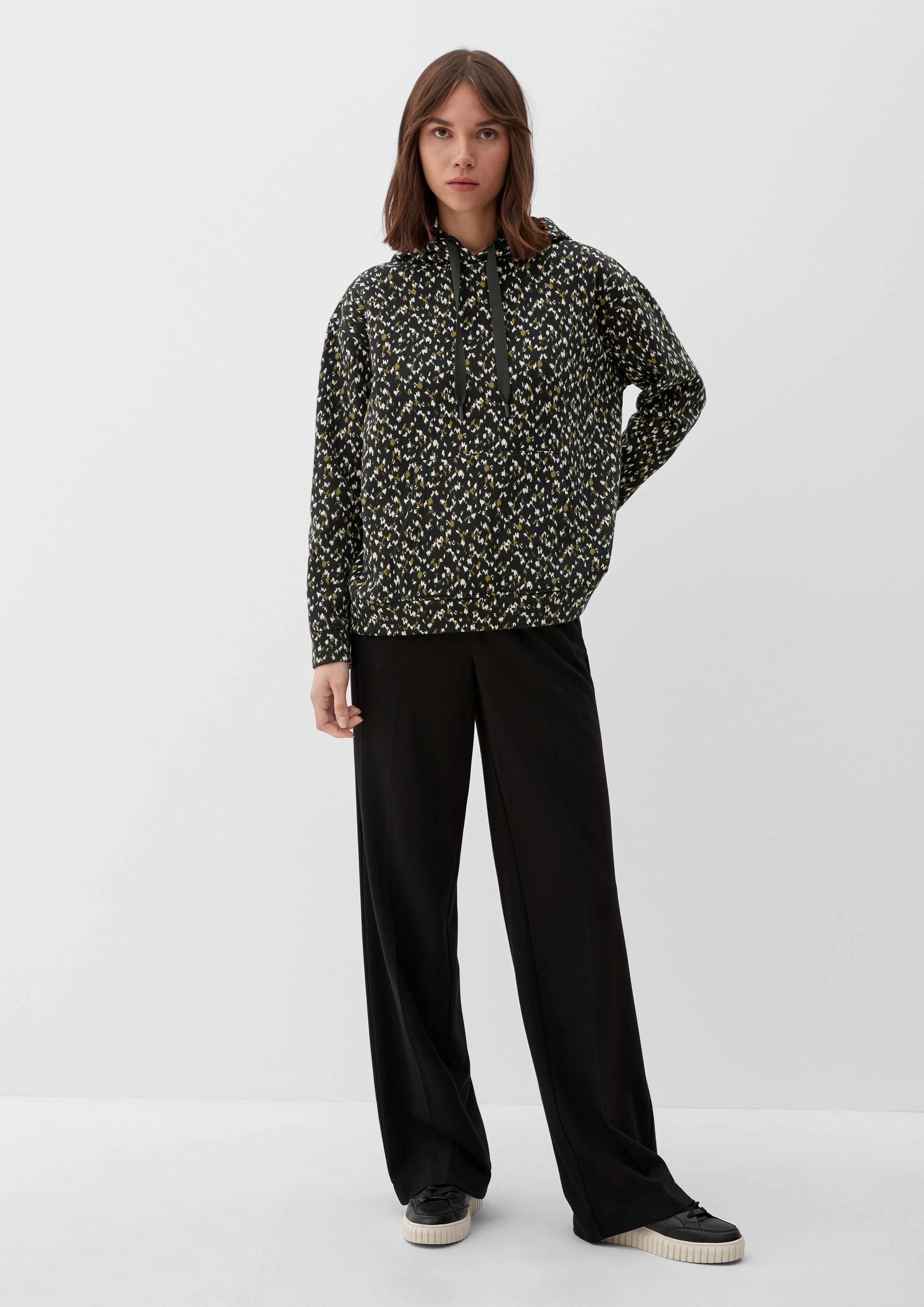 Kapuzenpullover mit Allovermuster  2122547-99A2