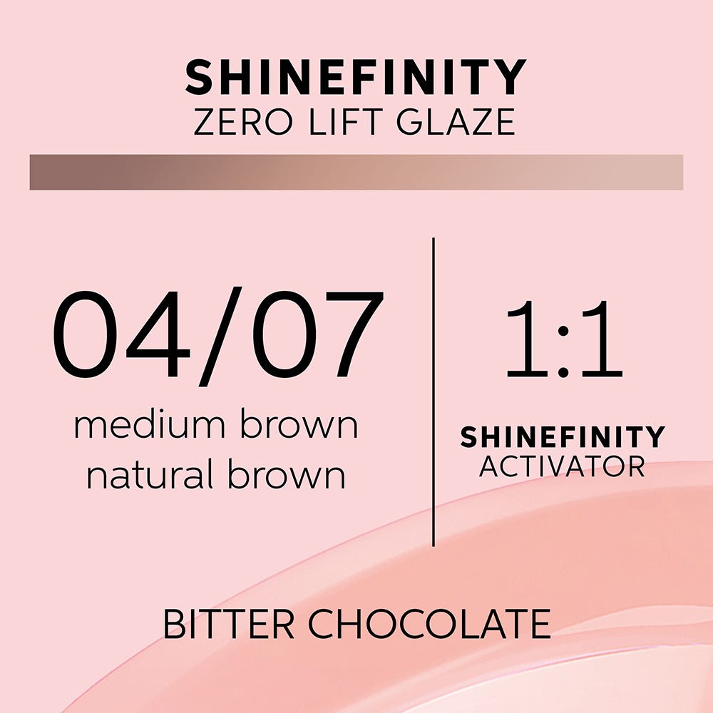 Wella Shinefinity Glaze Bitter Chocolate 04/07 Haarfarbe 60 ml