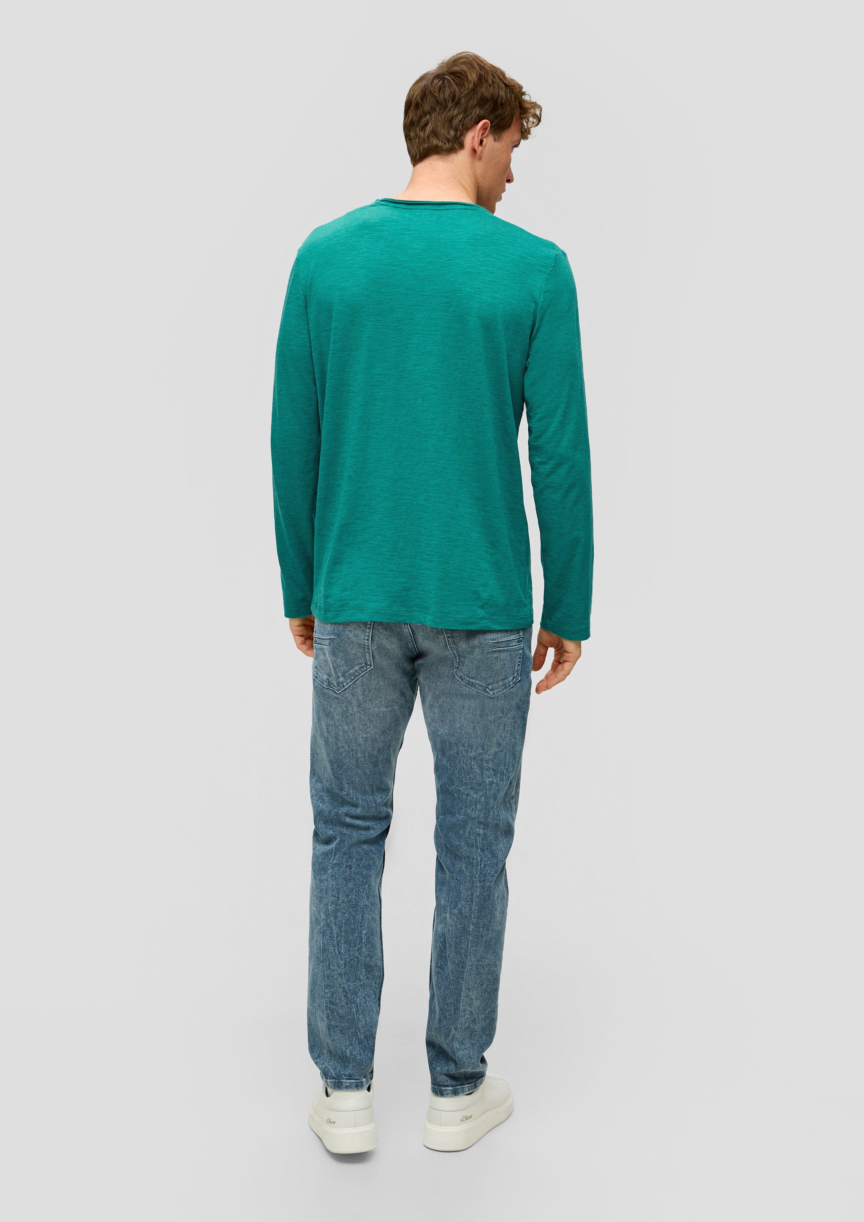 Longsleeve mit aufgesetzter Brusttasche  2141471-76W1