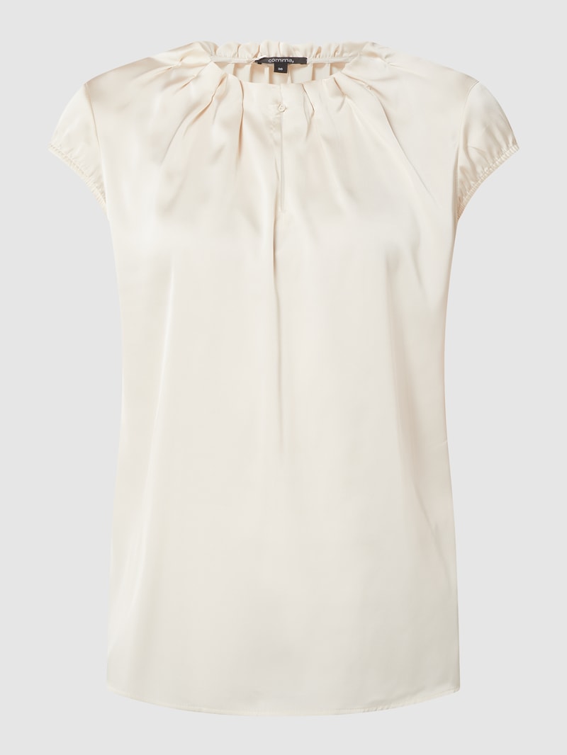 Blusenshirt mit Allover-Muster in sand