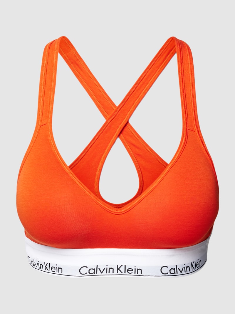 Soft-BH mit elastischem Logo-Saum Modell 'MODERN COTTON' in orange