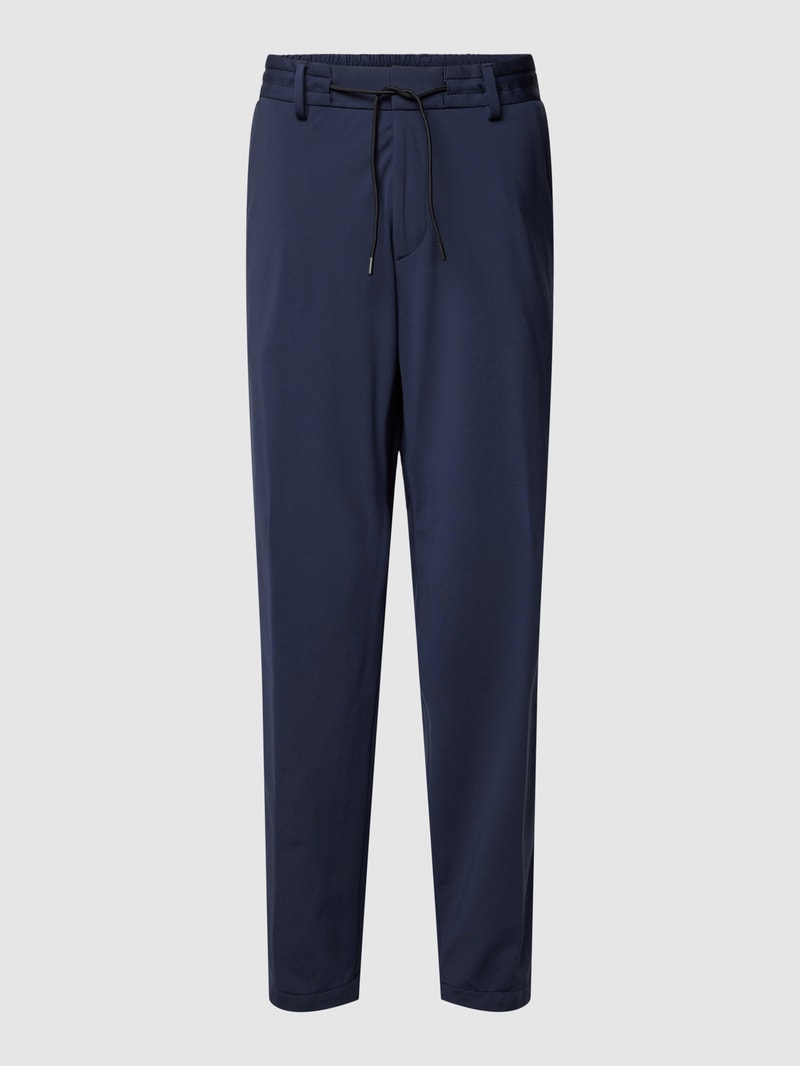 Stoffhose mit Eingrifftaschen Modell 'Genius' in marineblau