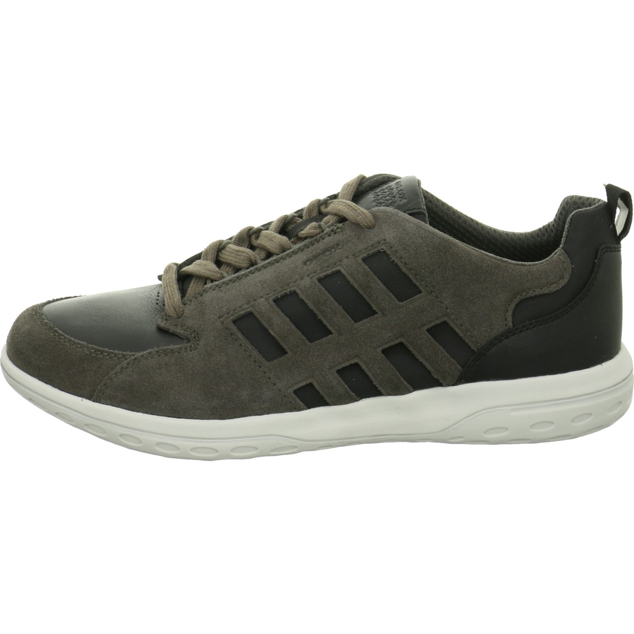 GEOX Freizeit Schnürer grau charcoal/black