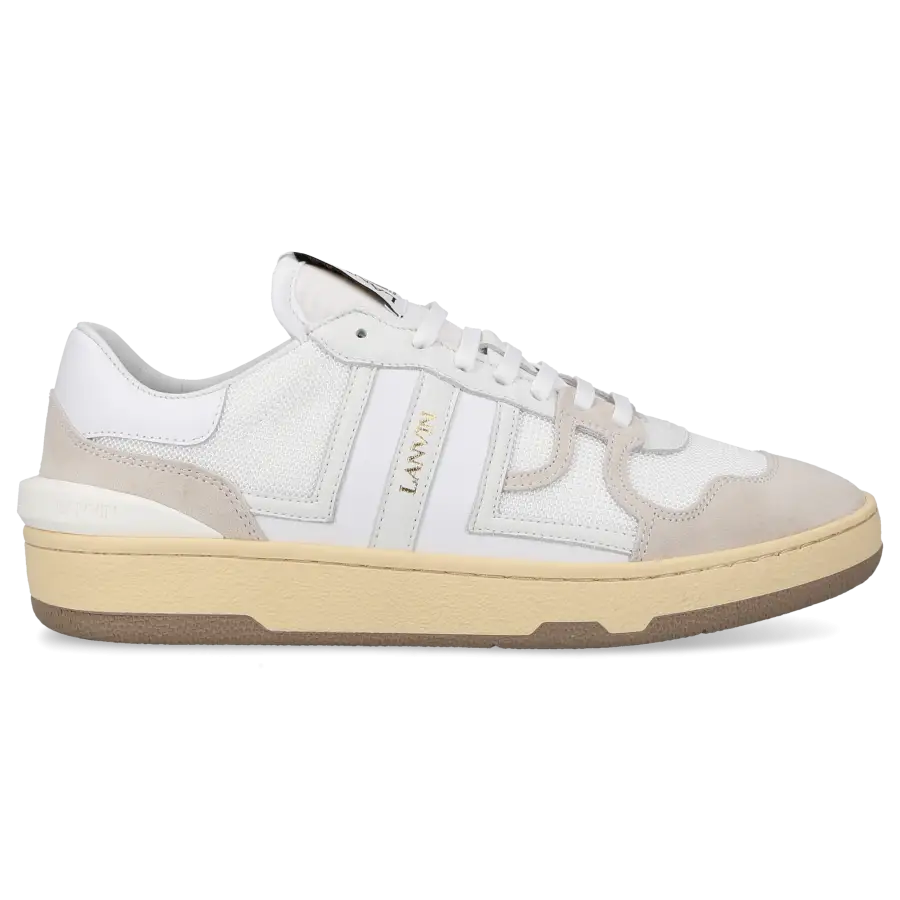 Lanvin - Sneaker low MESH CLAY Veloursleder - weiß