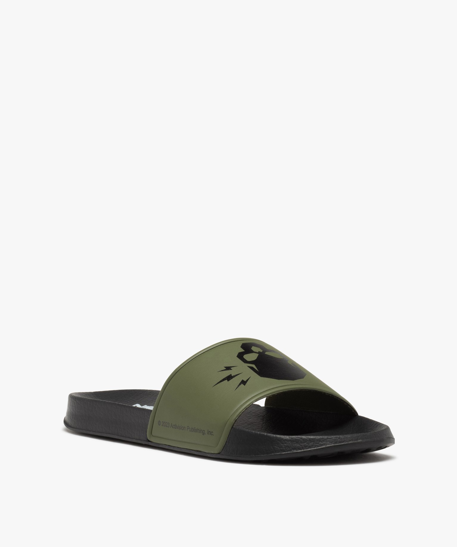 Mules de piscine homme à bandeau imprimé – Call of Duty kaki | GEMO