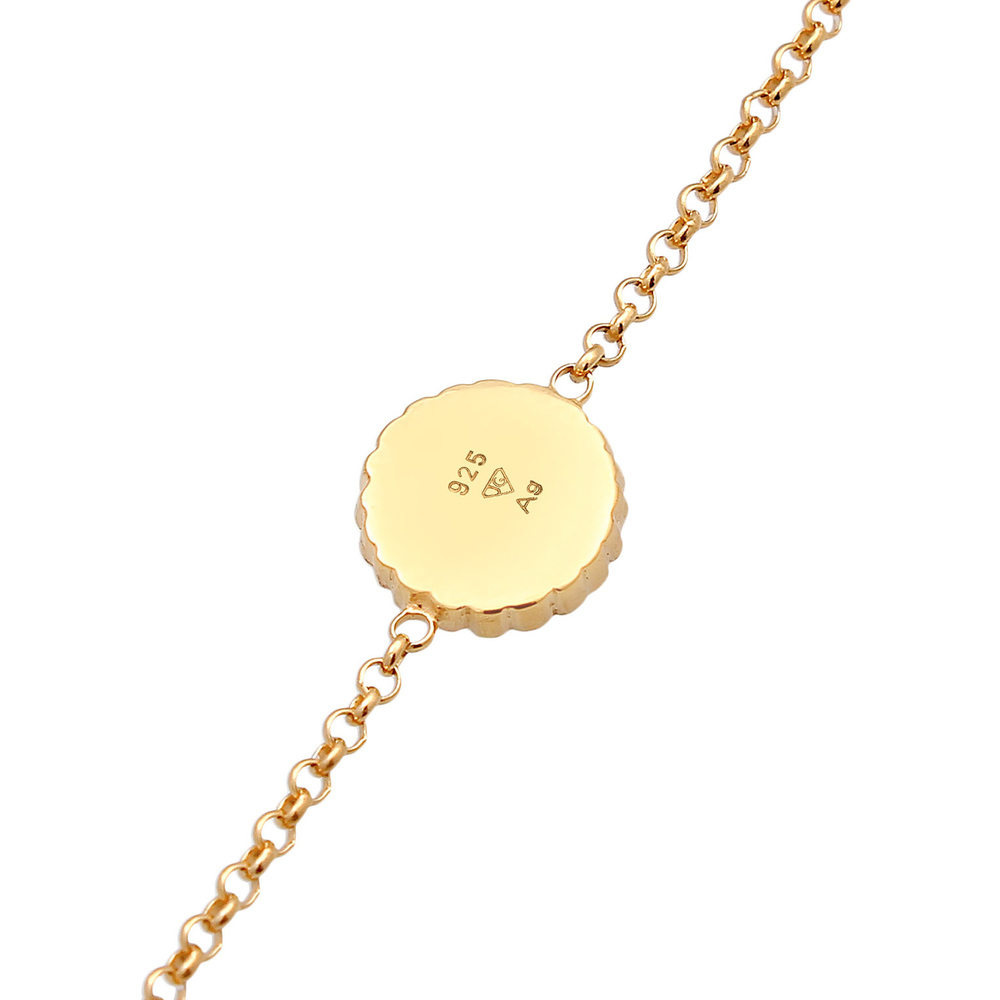 Elli Elli Bracelet Femmes Pendentif Marguerite été avec émail en argent sterling 925 p Bracelet