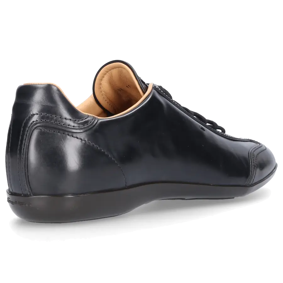 Santoni - Sneaker low AMG Kalbsleder - schwarz