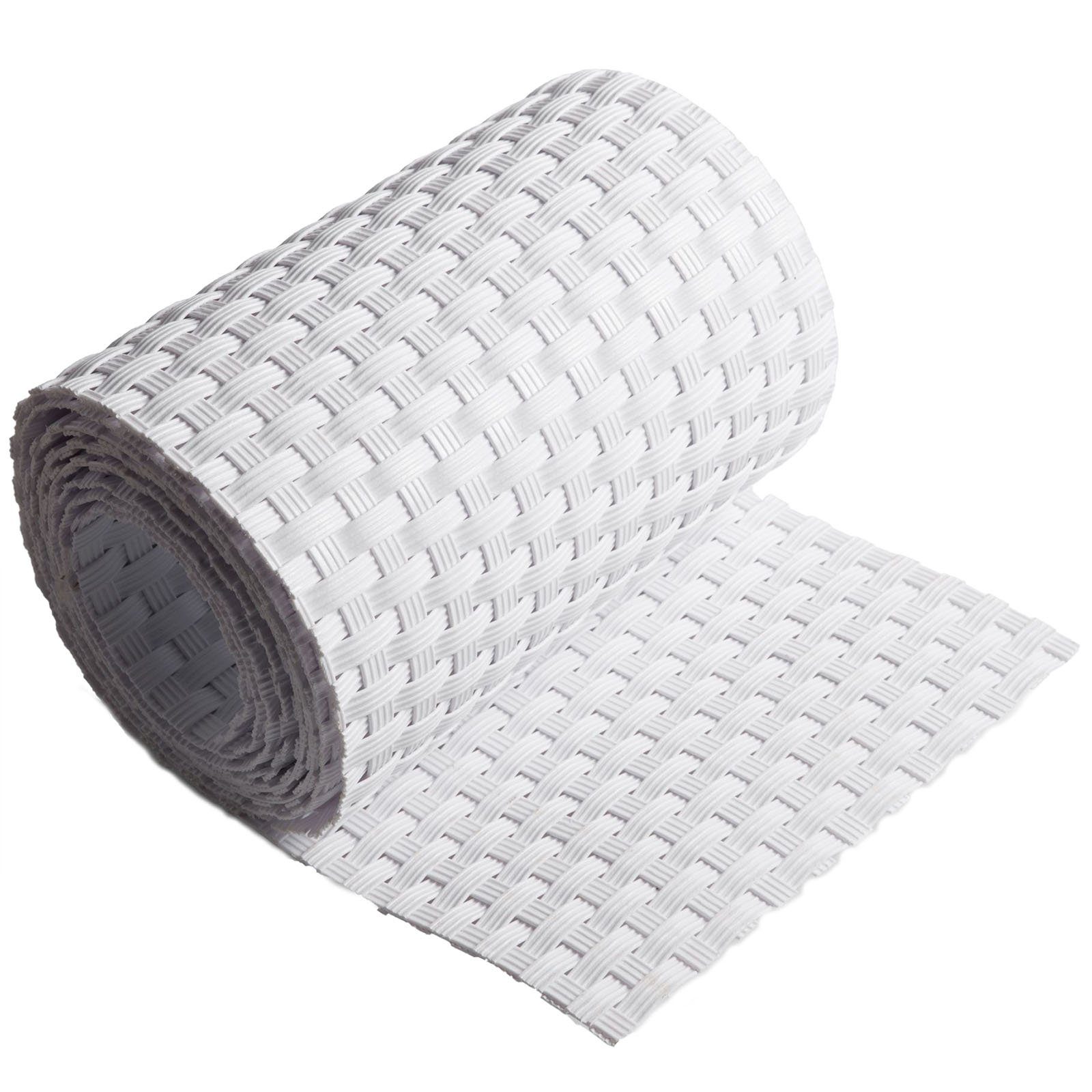 ECI Tools Sichtschutzelement ECI Poly-Rattan Sichtschutzstreifen für Doppelstabzaun versch. Farben, (Rolle, 1-St), 19x255 cm