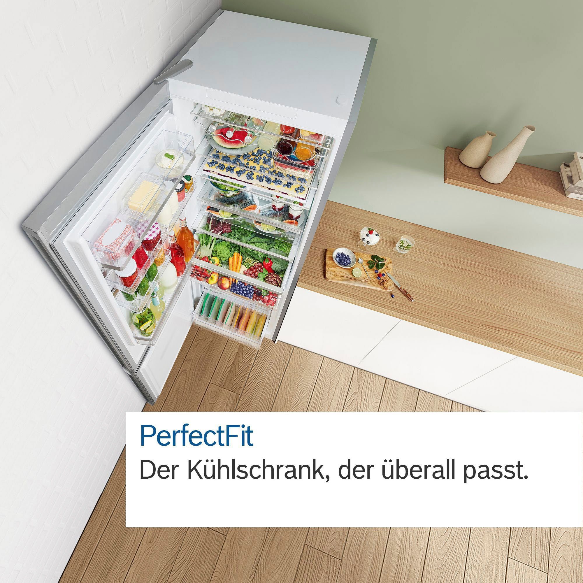 BOSCH Kühl-/Gefrierkombination KGN39OXBT, 203 cm hoch, 60 cm breit