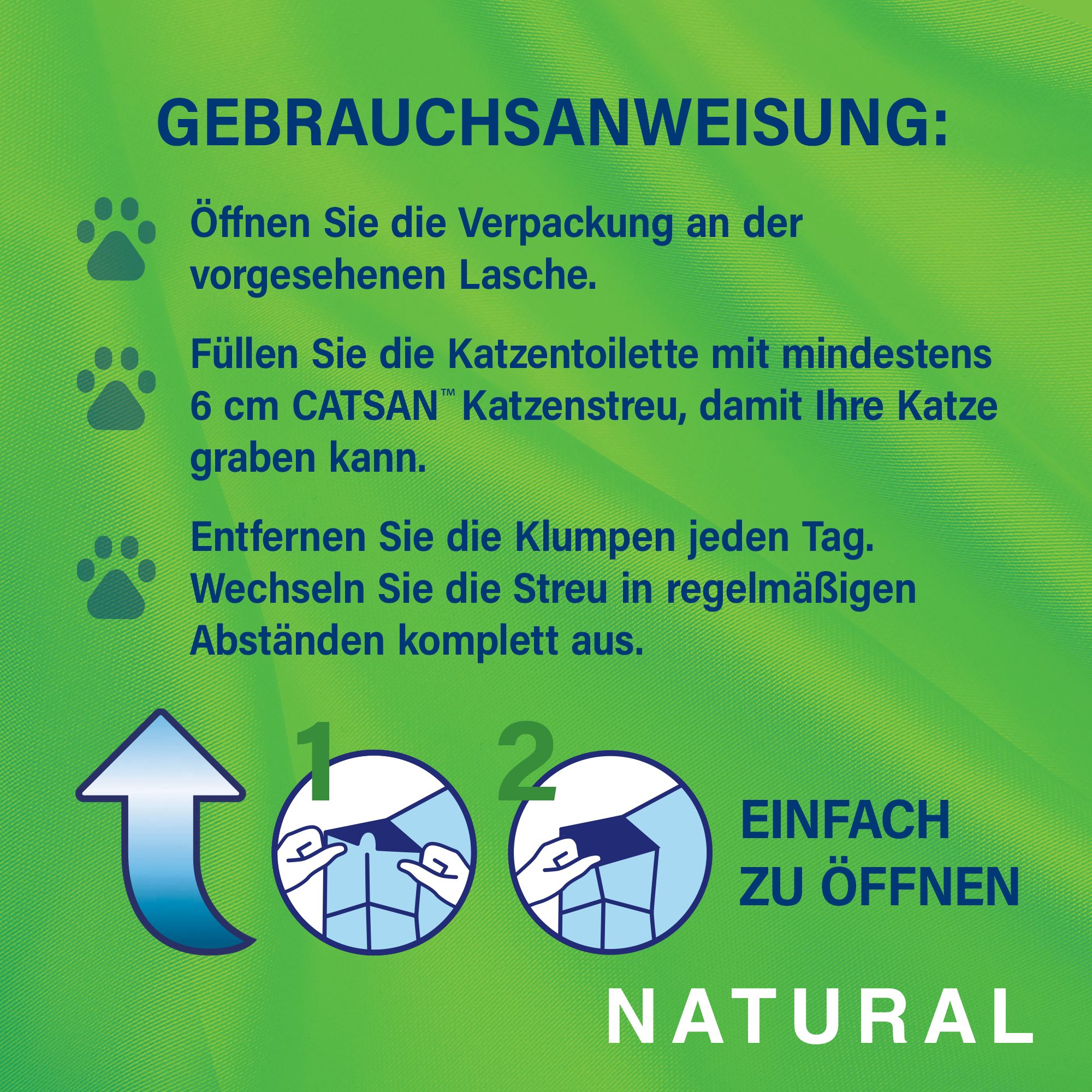 CATSAN Katzenstreu CATSAN Natural Klumpstreu 2x8 l
