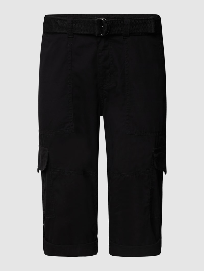 Cargoshorts inklusive Gürtel in schwarz