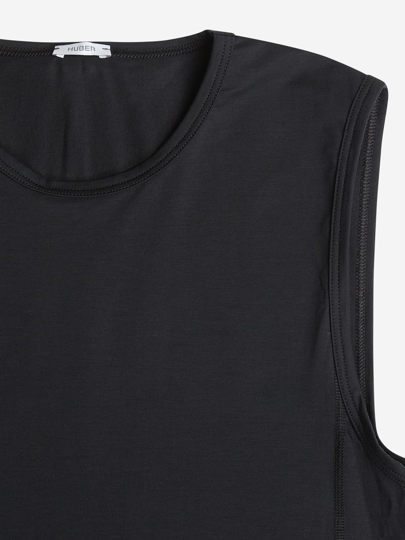 Tanktop aus Lyocellmischung in schwarz