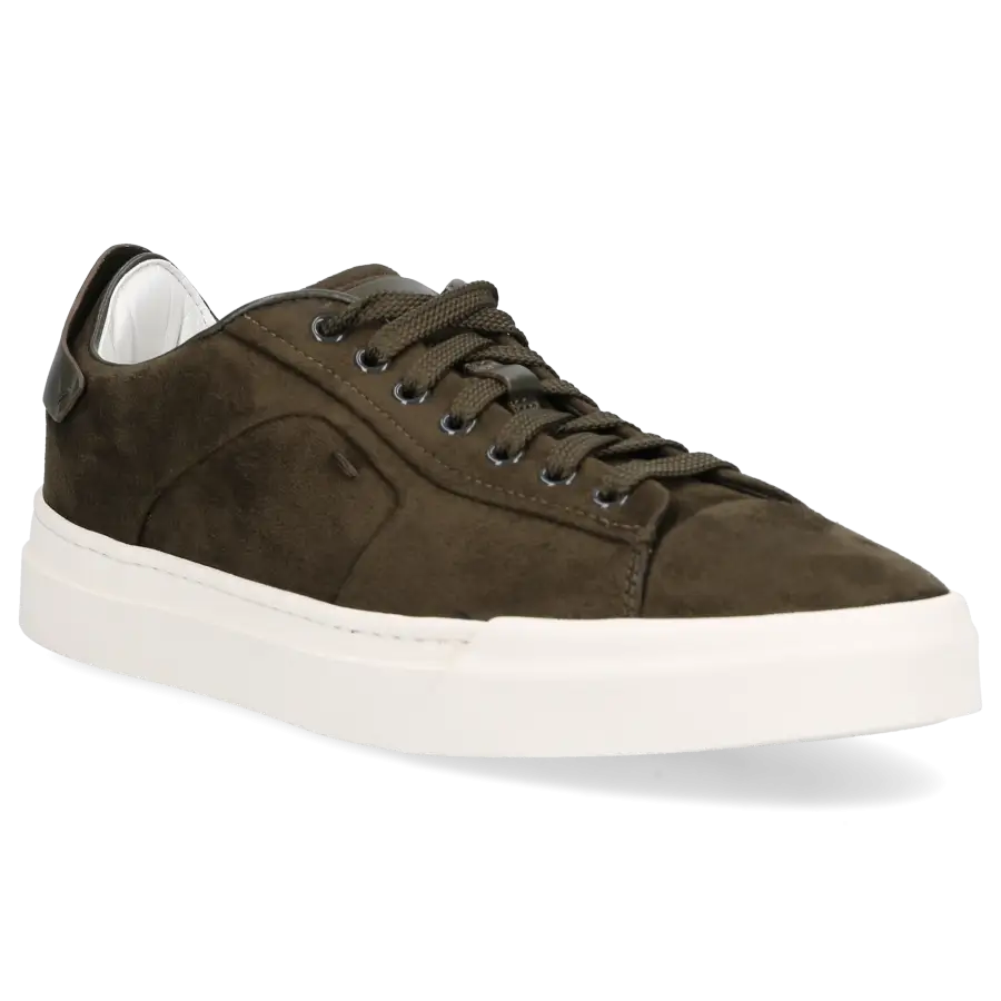 Santoni - Sneaker low 21910 Veloursleder - grün