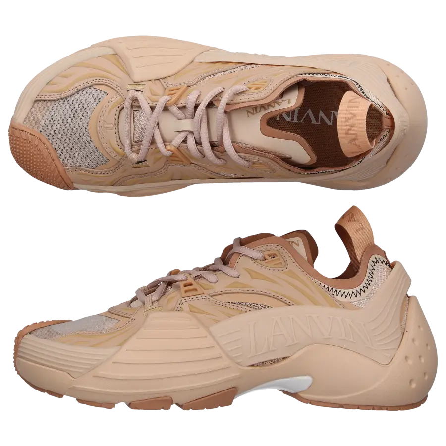 Lanvin - Sneaker low FLASH-X Kalbsleder - beige