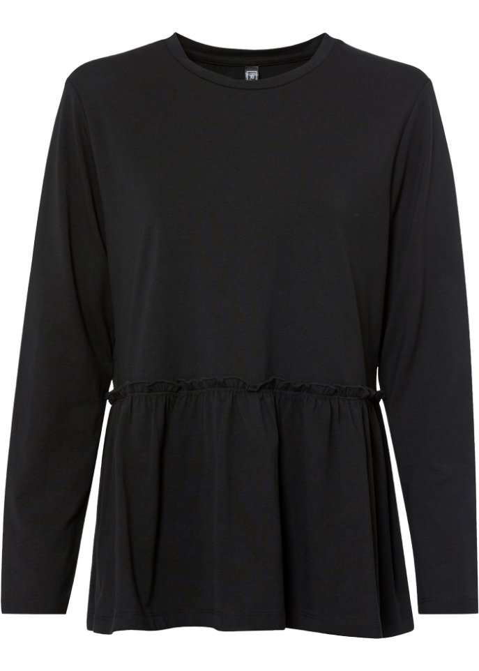Langarmshirt mit Schößchen