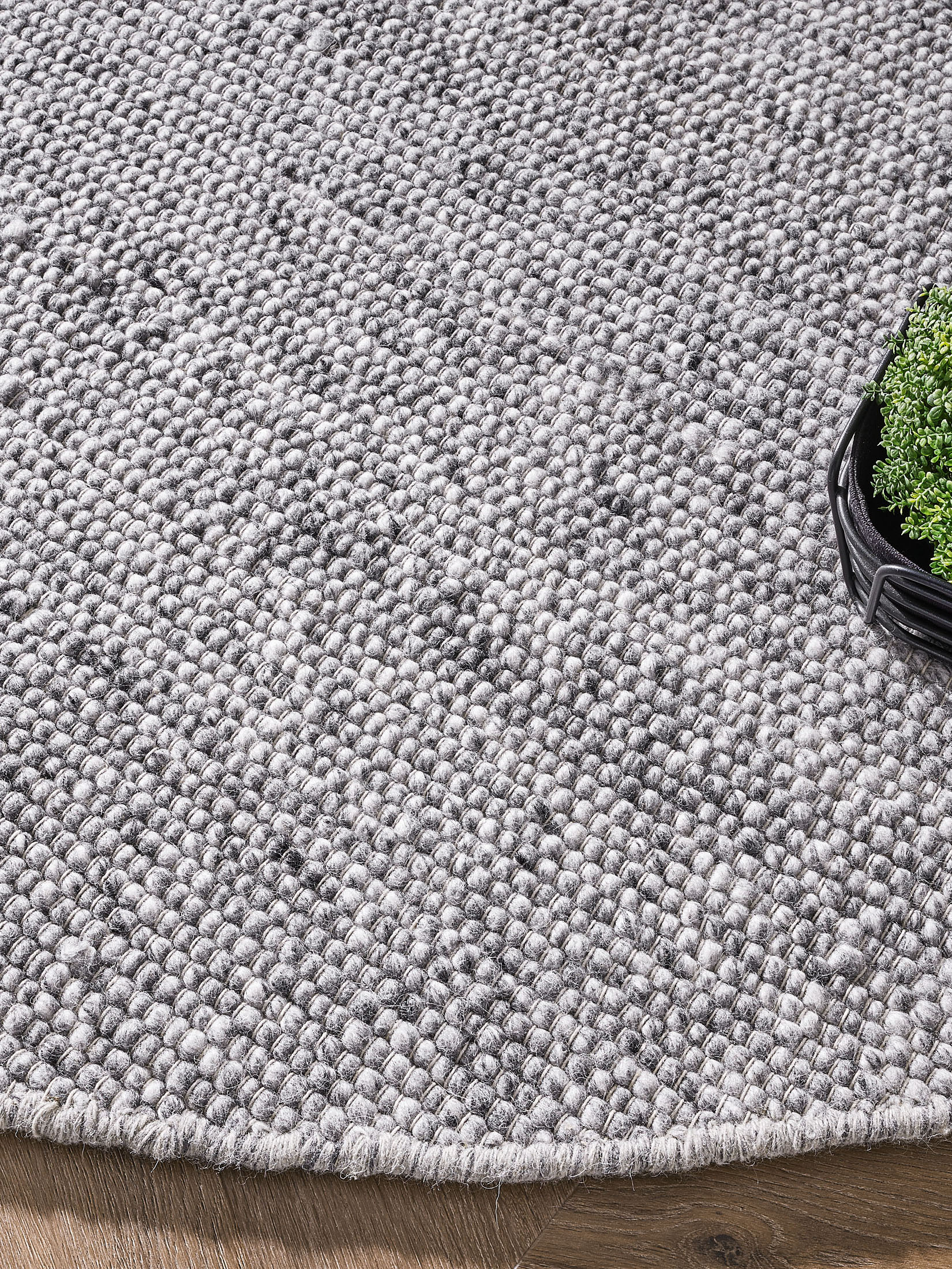 Tjällmo Woll-Teppich, Grey