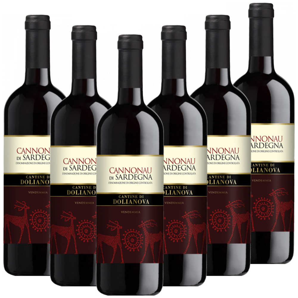 Cantine di Dolianova Cannonau di Sardegna DOC Dolianova Italien  trocken - 6er Karton