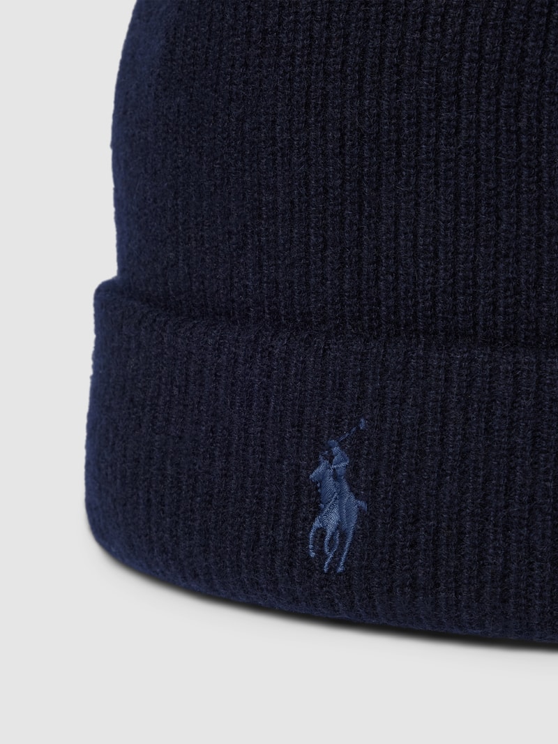 Mütze aus Kaschmir in marineblau