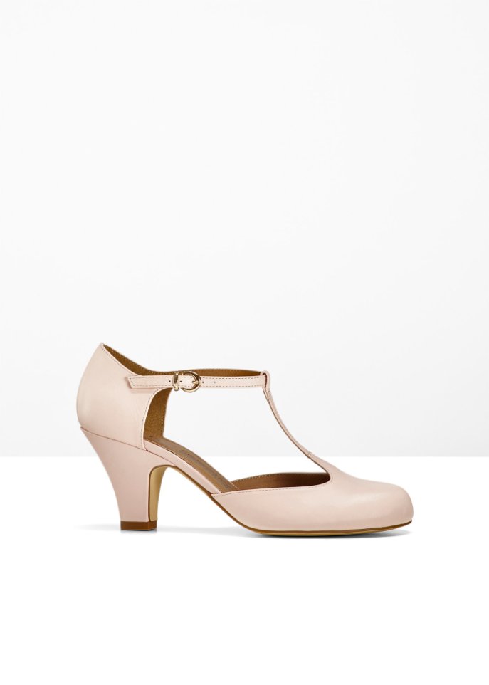 Spangenpumps aus Leder