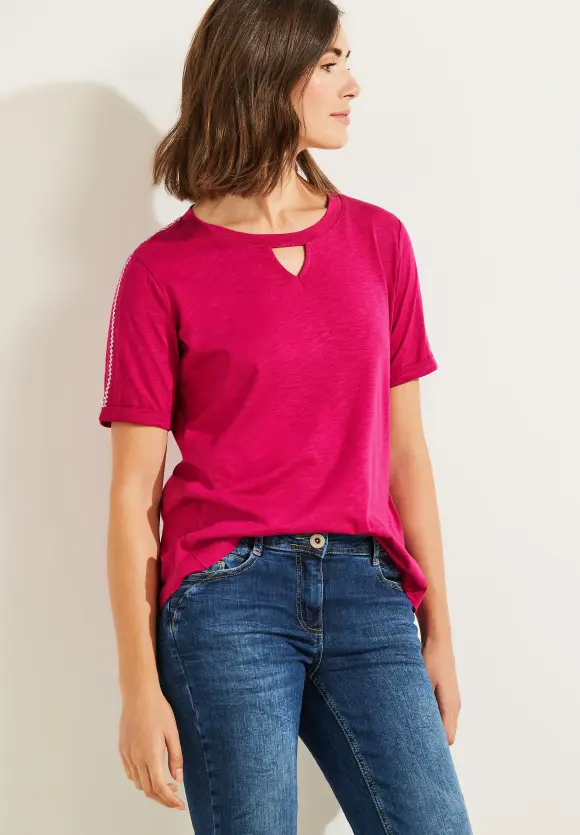 CECIL Stickerei Halbarm Shirt