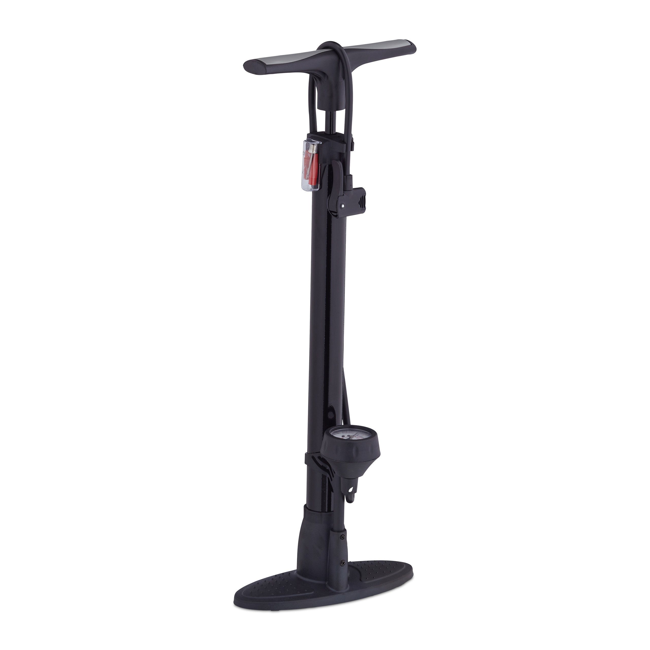 relaxdays Standpumpe Standpumpe mit Manometer