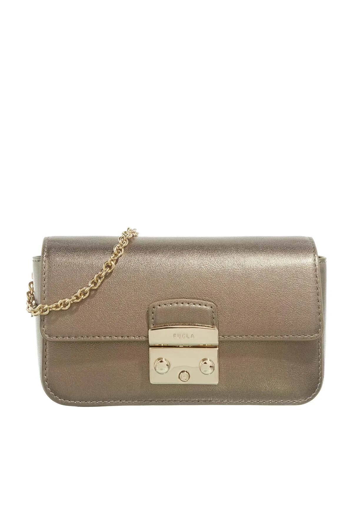 FURLA  Metropolis Mini Crossbody Gardena Metallfarbe Gold Bronze
