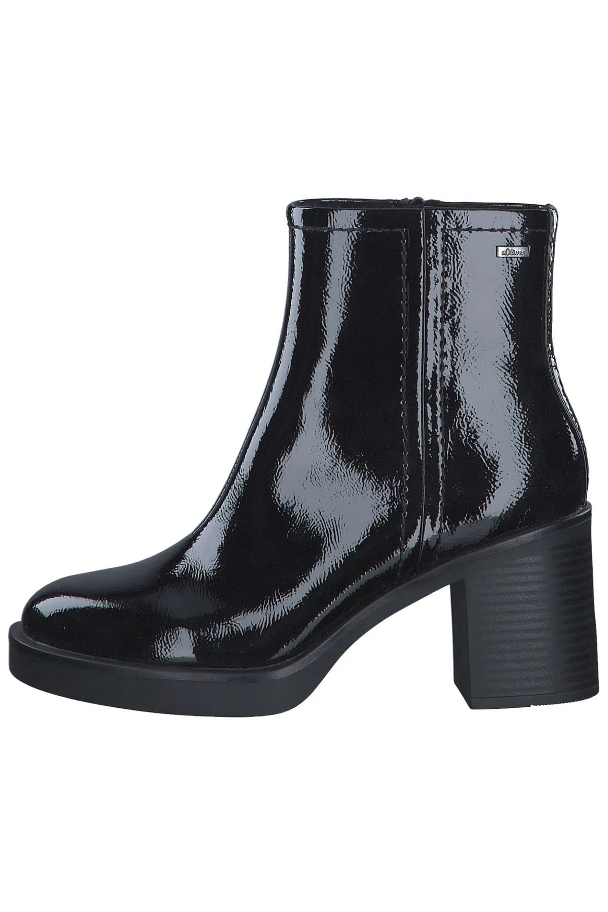 s.Oliver  Stiefelette - Schwarz - Blockabsatz
