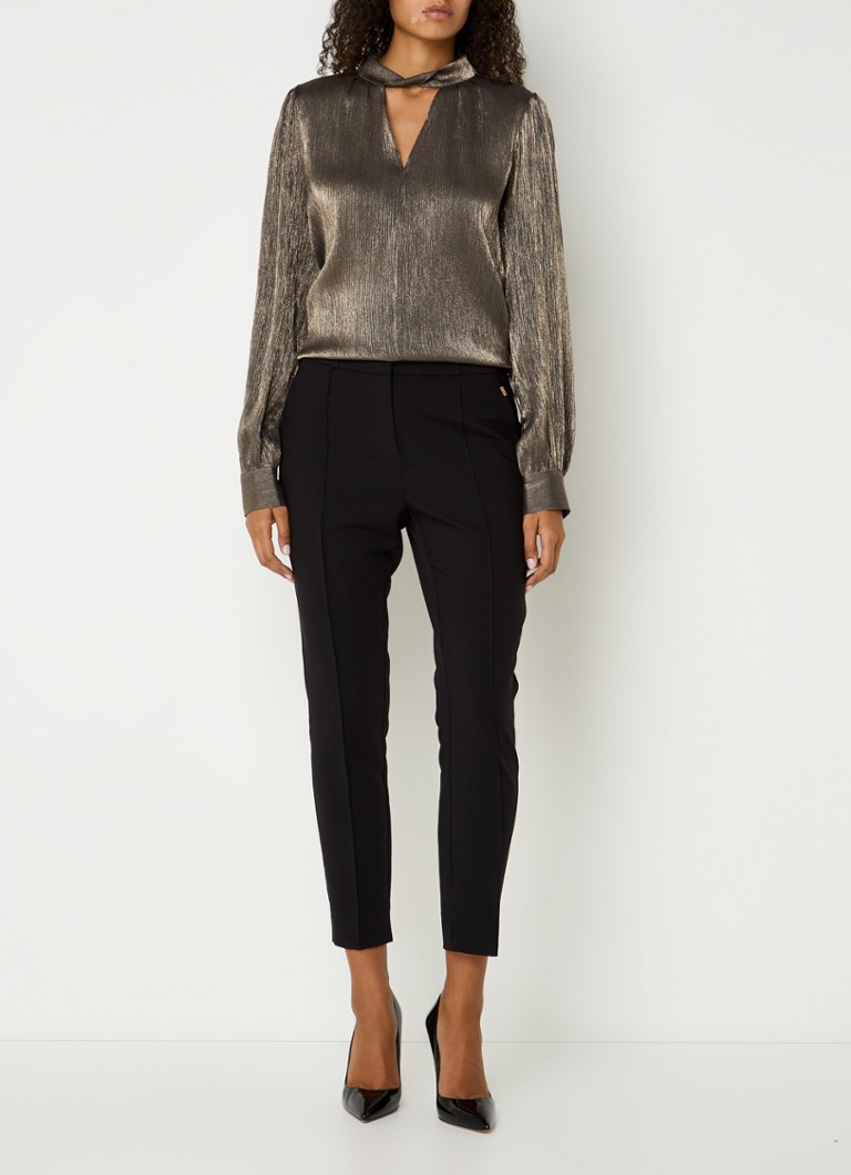 Aaiko Izla tunic with lurex and V-neck