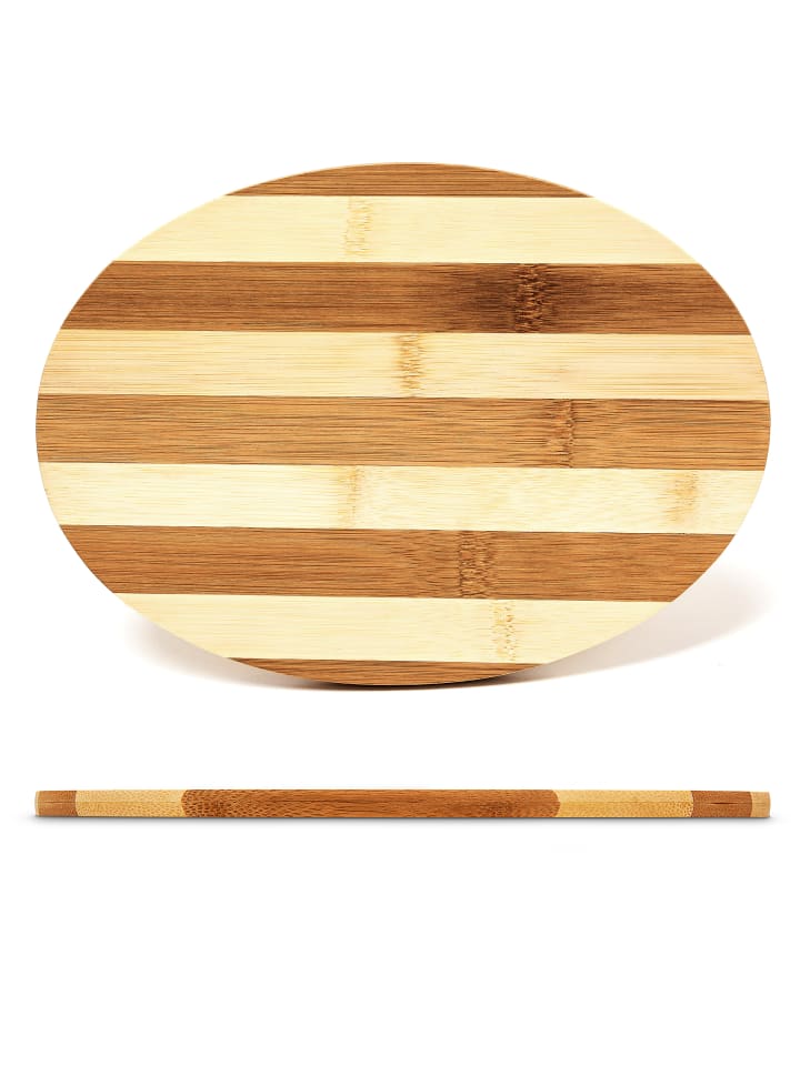 relaxdays 4er Set Frühstücksbrettchen in Natur - (B)25 x (T)18 cm günstig kaufen onesize