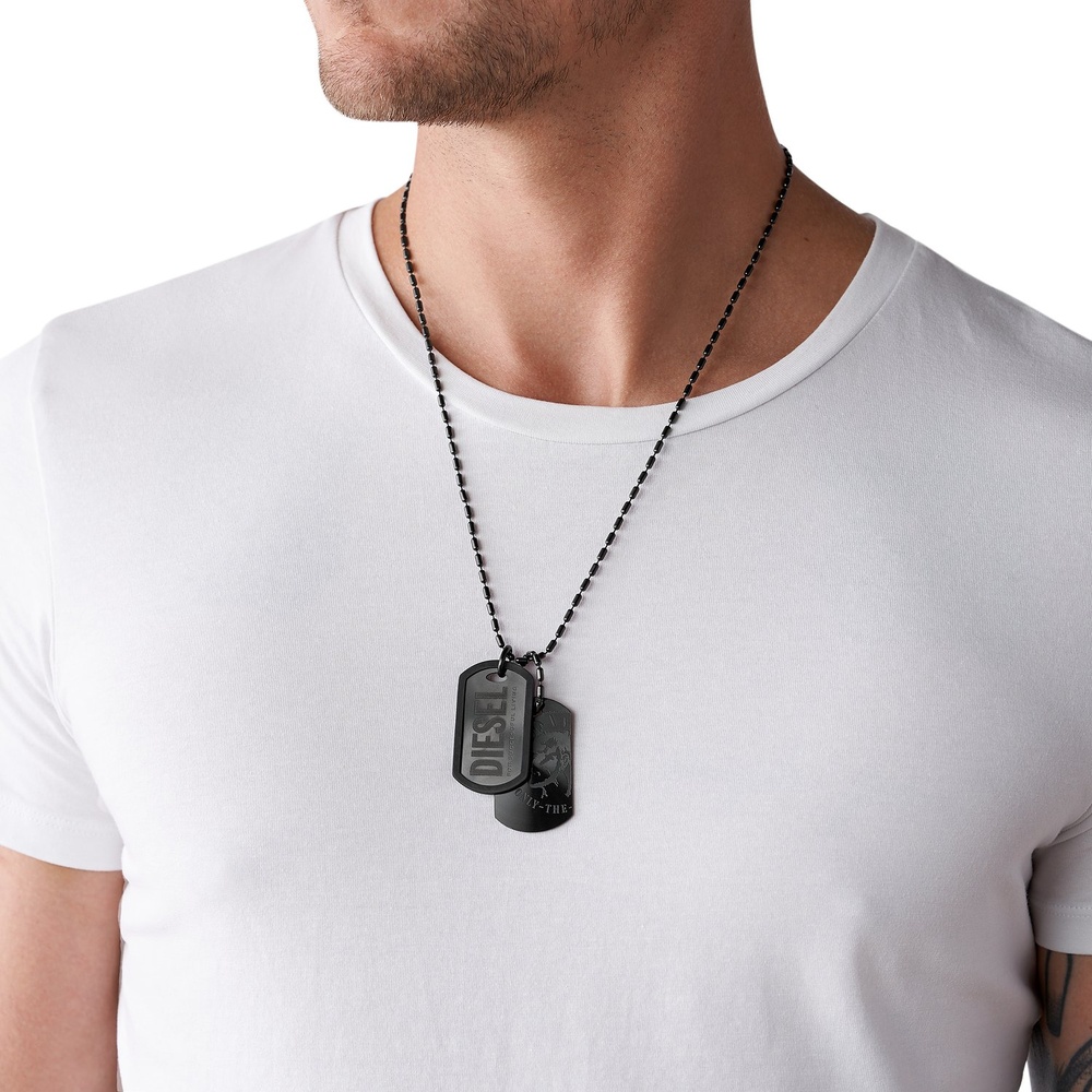 Diesel Chaînette Acier inoxydable, Caoutchouc collier