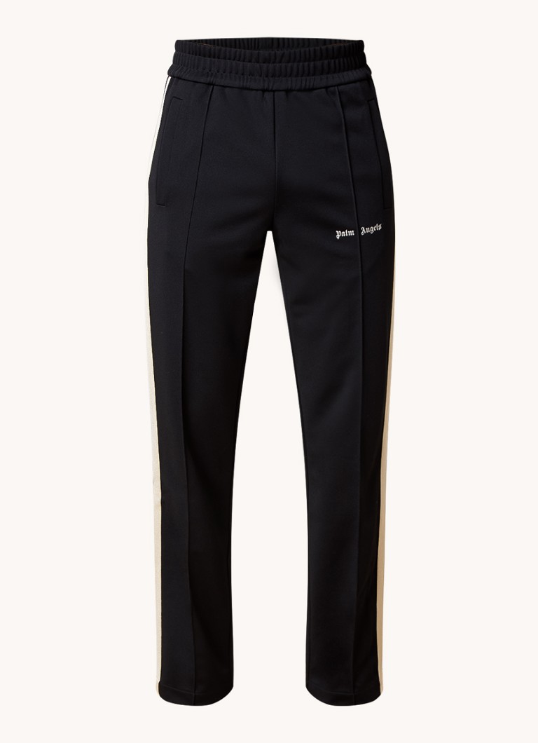 Palm Angels Tapered fit trenirke z logotipom in steekzakken