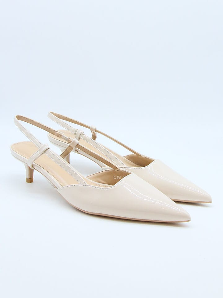 Belucci Slingpumps in Creme günstig kaufen