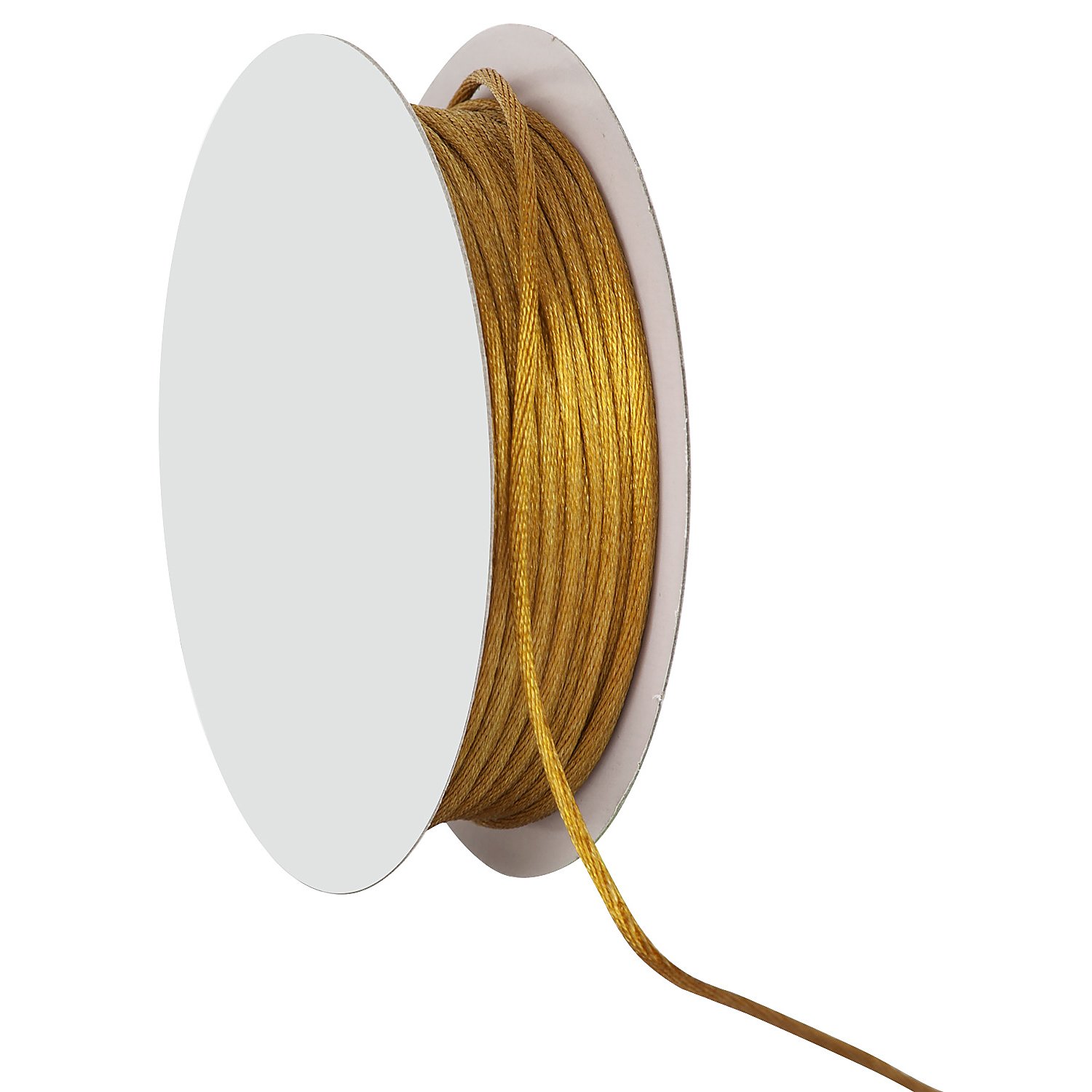 Satinkordel, gold, 2 mm, 20 m