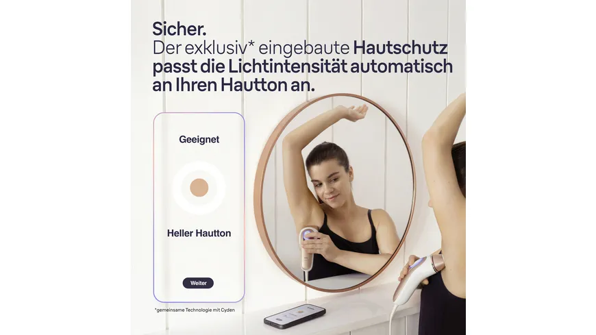 BRAUN IPL-Haarentfernungsgerät Skin i·expert PL7147 Weiß / Bronze