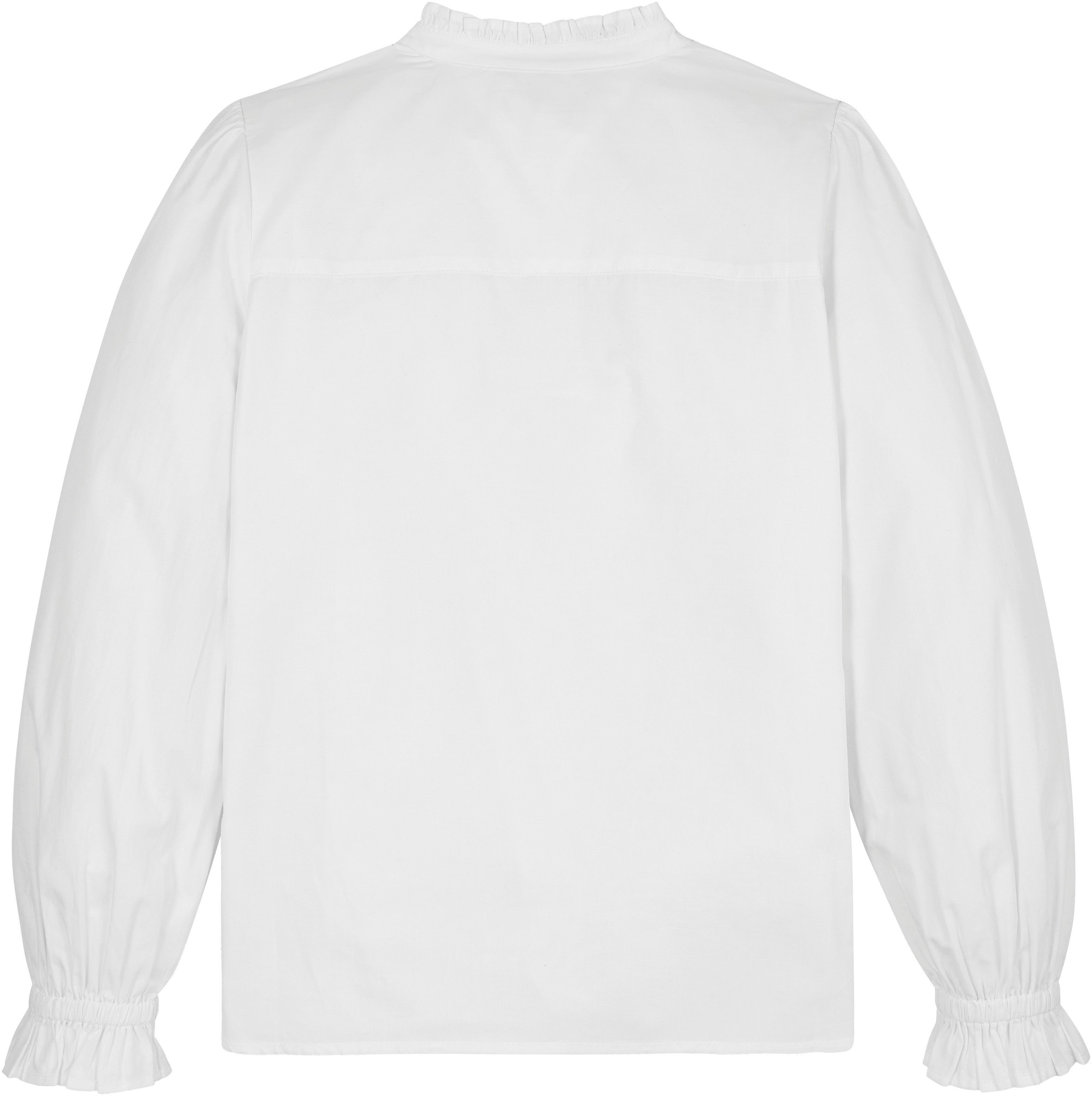 Tommy Hilfiger Klassische Bluse RUFFLE COLLAR SHIRT