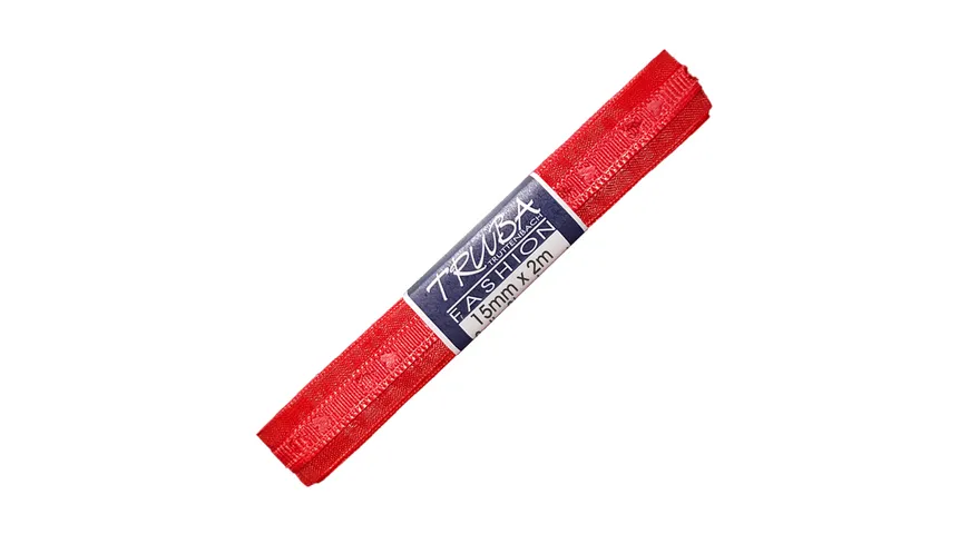 TRUBA Satin/Chiffonband Honey rot 0182 1504 0002 2 m rot