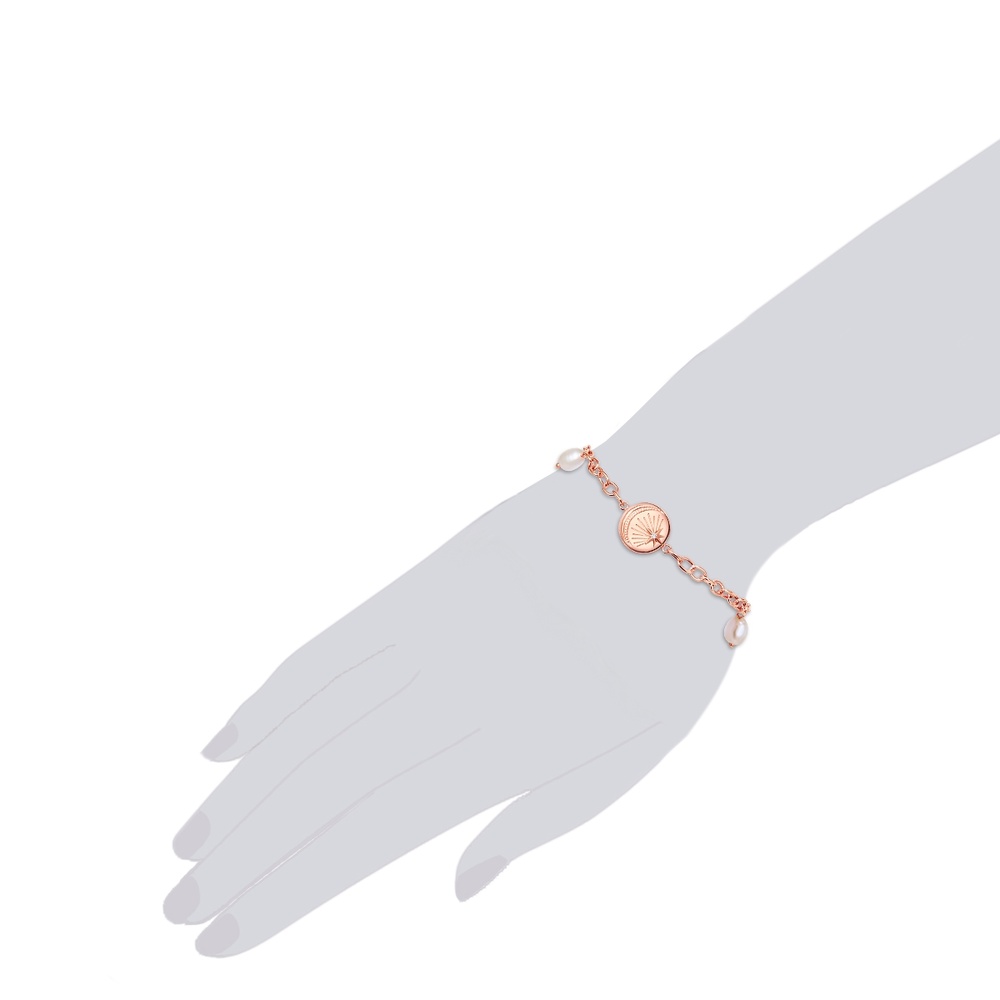 Valero Pearls Bracelet en acier inoxydable Acier inoxydable Preciosa Perle de culture d'eau dou Bracelet