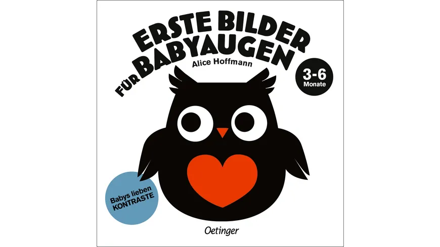 Erste Bilder für Babyaugen. Ab 3 Monaten Babys lieben Kontraste