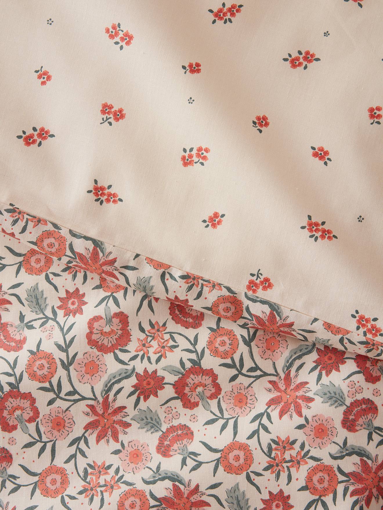 Parure housse de couette + taie d'oreiller enfant GIPSY beige / multicolore