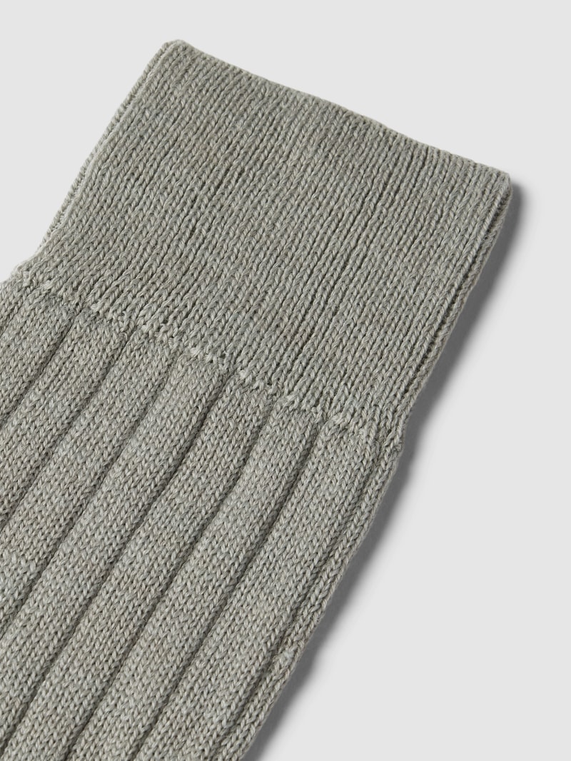 Socken aus Schurwoll-Mix Modell 'TEPPICH' in silber