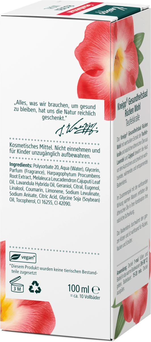 Gesundheitsbad Rücken Wohl, 100 ml
