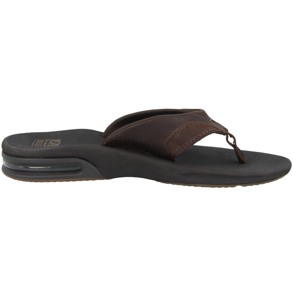 Reef Leather Fanning Zehensandale braun