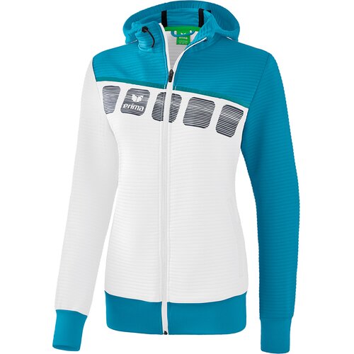 FUSSBALL - TEAMSPORT TEXTIL - JACKEN 5-C TRAININGSJACKE KAPUZE DAMEN